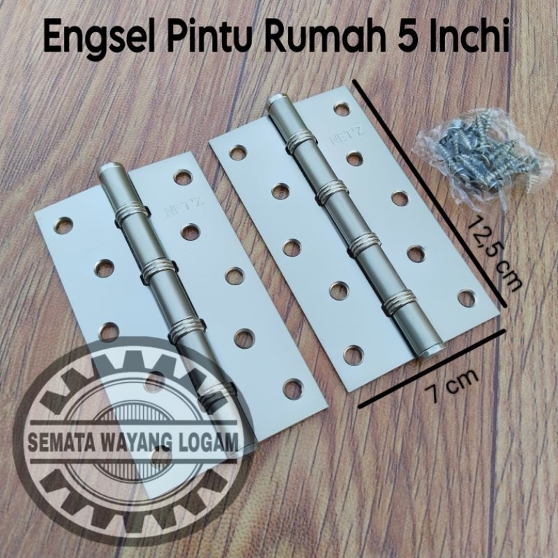 Engsel Pintu Rumah 5 Inchi Engsel Pintu Kupu Tarung 4 Inch Engsel Jendela 3 Inci Tebal Stainless Ste