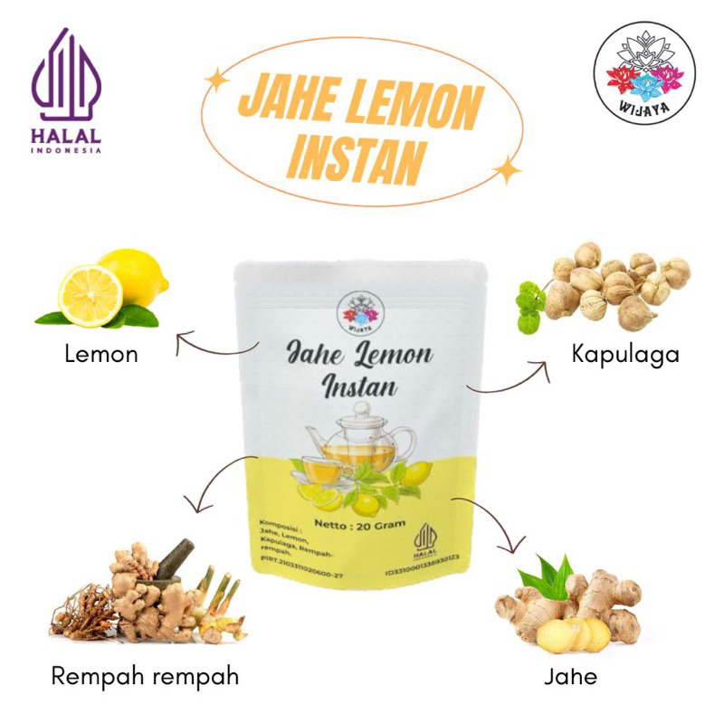 

Jahe Lemon Instan Premium Quality 20 Gram