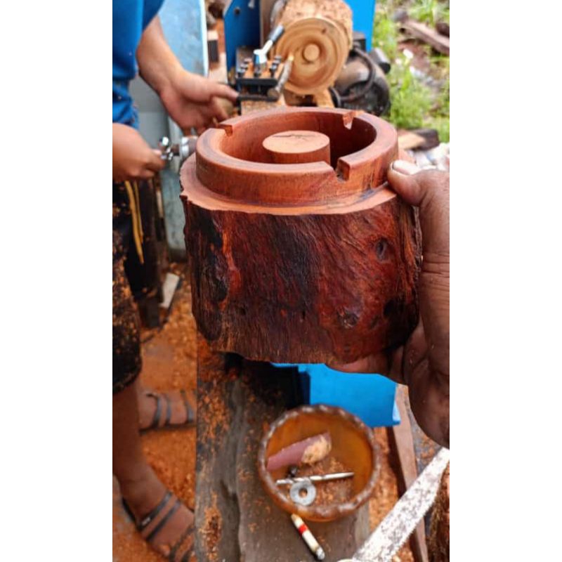 asbak kayu ulin
