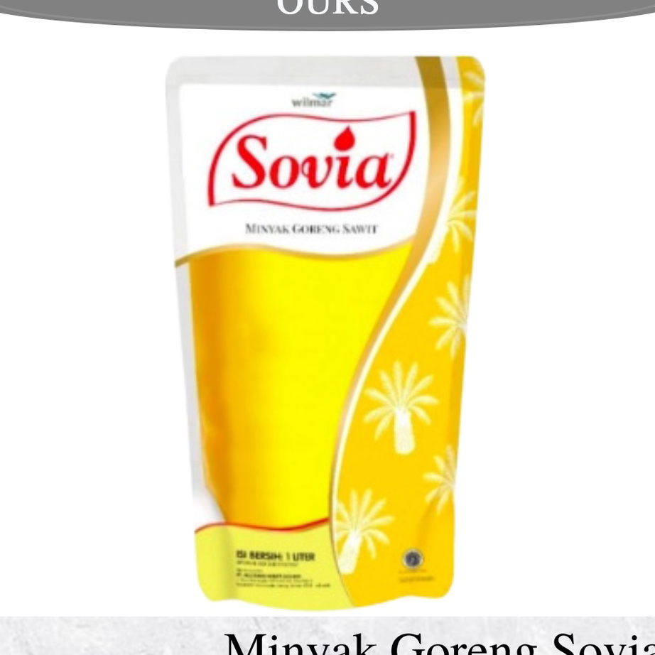 

➔➝✺❇ MINYAK GORENG SOVIA 1 LITER #OURSHOPNOW