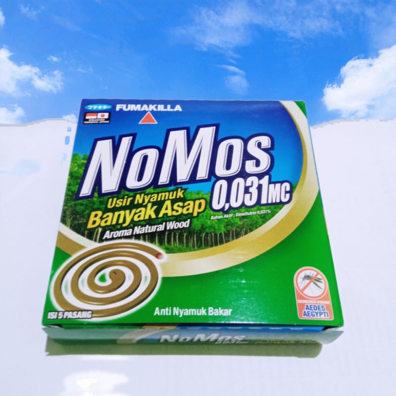 OBAT ANTI NYAMUK BAKAR NOMOS AROMA ALAM 8 JAM