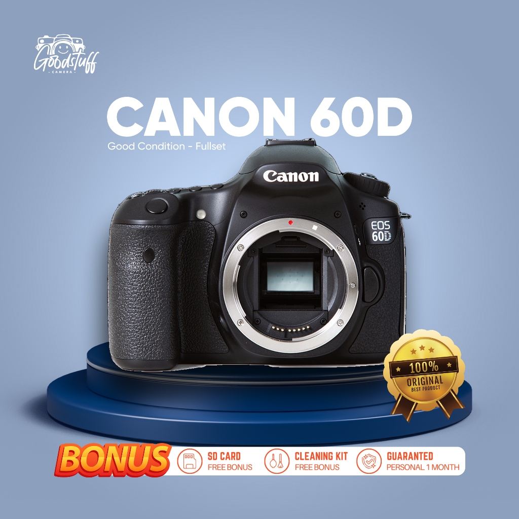 KAMERA CANON EOS 60D FULSET & BODY ONLY MULUS