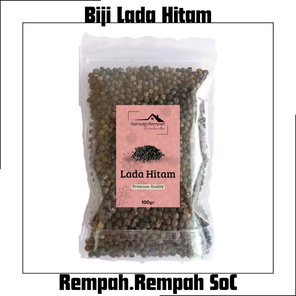 

Biji Lada Hitam 100gr || Whole Black Pepper 100 Quality Premium || Biji Merica