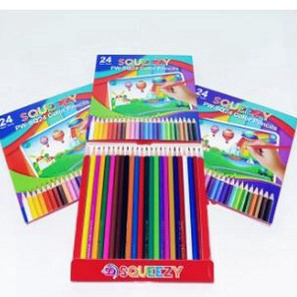 

↕➨⁑✲ 1 PACK SQUEEZY PW-SQ 24 PENSIL WARNA Buruan Beli