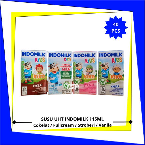 

Susu UHT INDOMILK Varian Rasa 115ml x 40 pcs (1 Karton)