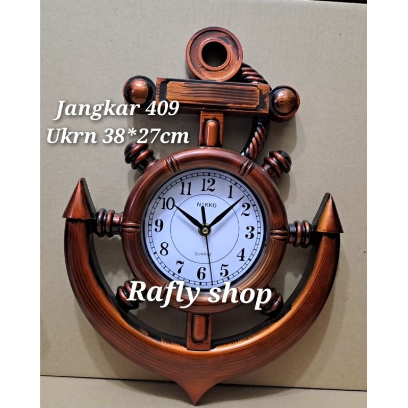 jam dinding unik jangkar Nikko 409