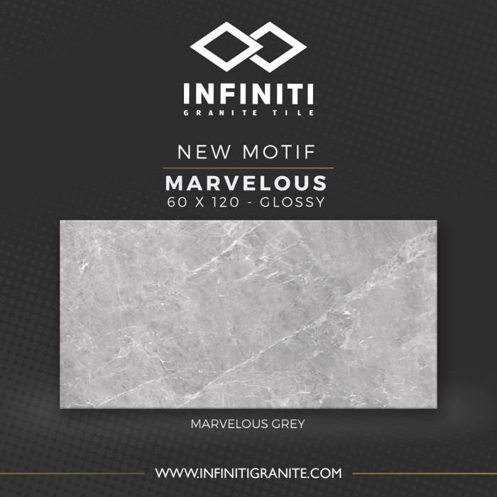 GRANITE TILE / GRANITE INFINITI 60X120 Marvelous glossy kw-a isi 2 pcs