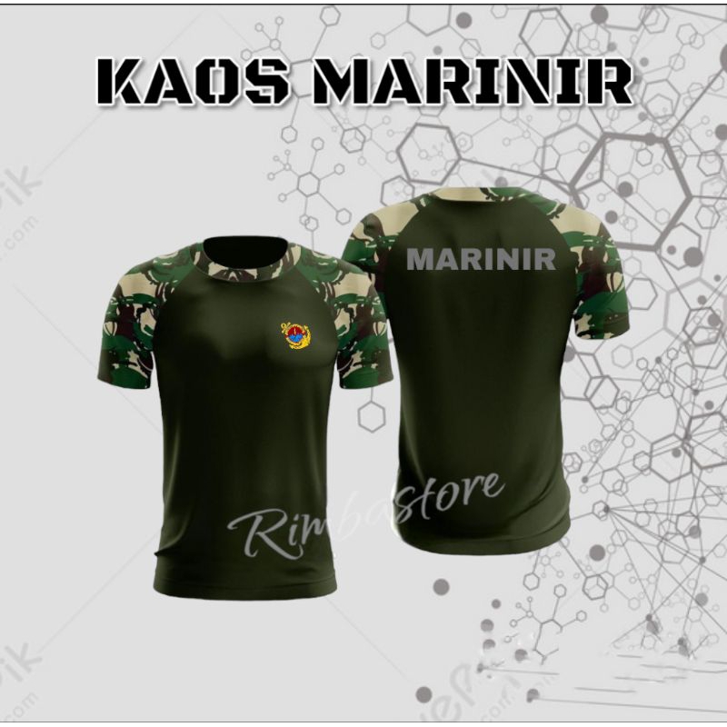 Kaos LORENG MARINIR TERBARU BAHAN DRIFIT KAOS LORENG BISA COD