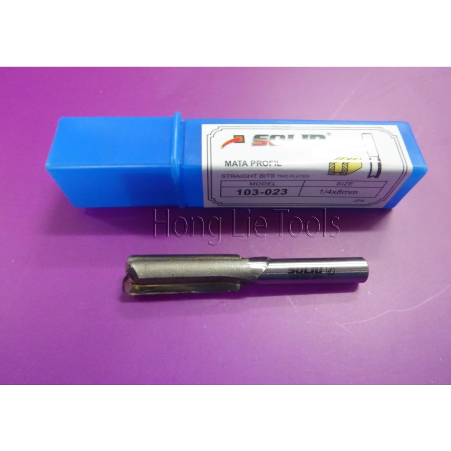 Solid 103-023 Mata Router / Profil Lurus / Straight Bit 8 mm