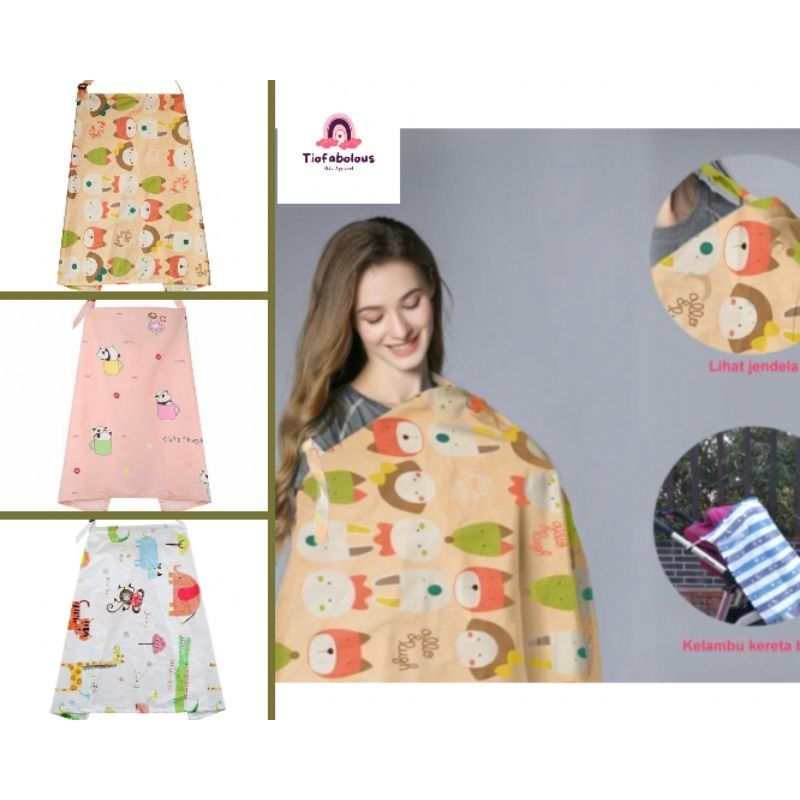 Apron Menyusui / Nursing Cover / Kain Penutup Stroller
