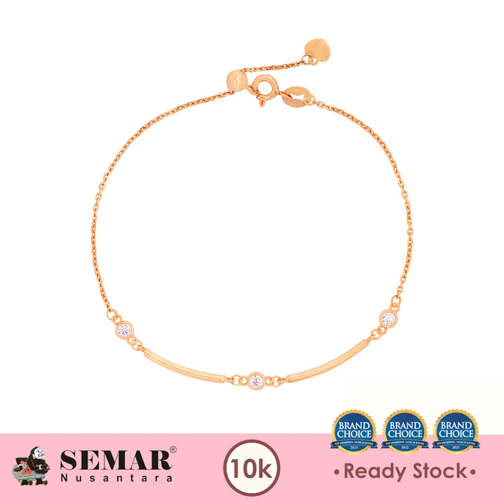 Gelang Emas Serut Daily Simple Bracelet Gold 10K Semar Nusantara