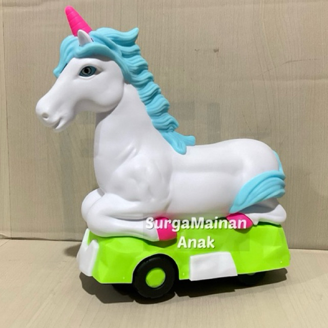 MAINAN ANAK MAGIC CAR UNICORN BISA JALAN DAN ADA SUARA