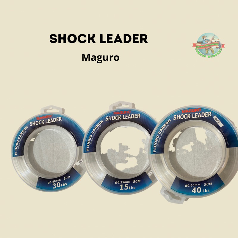 Senar Shock Leader Fluoro Carbon Maguro 15, 20, 25, 30, 40 LB Clear