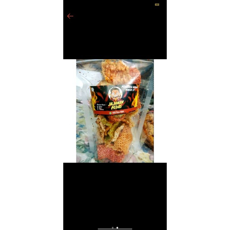 

Camilan pedas Krupuk Taro