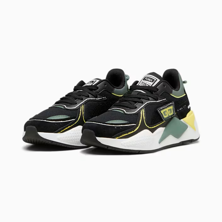 Sepatu Puma Casual PUMA RS-X Spongebob Jr Black-Lemon Merin 393890 01