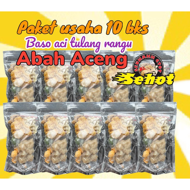 

paket usaha 10 bks baso aci tulang rangu abah aceng