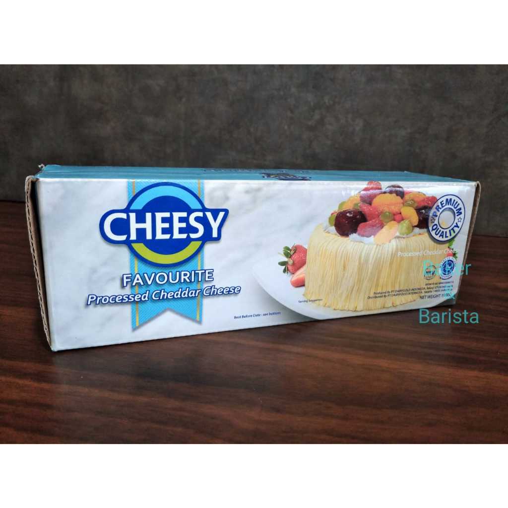 

Cheesy Favourite Cheddar Cheese 2KG/Keju Processed Cheddar Cheese 2 kg