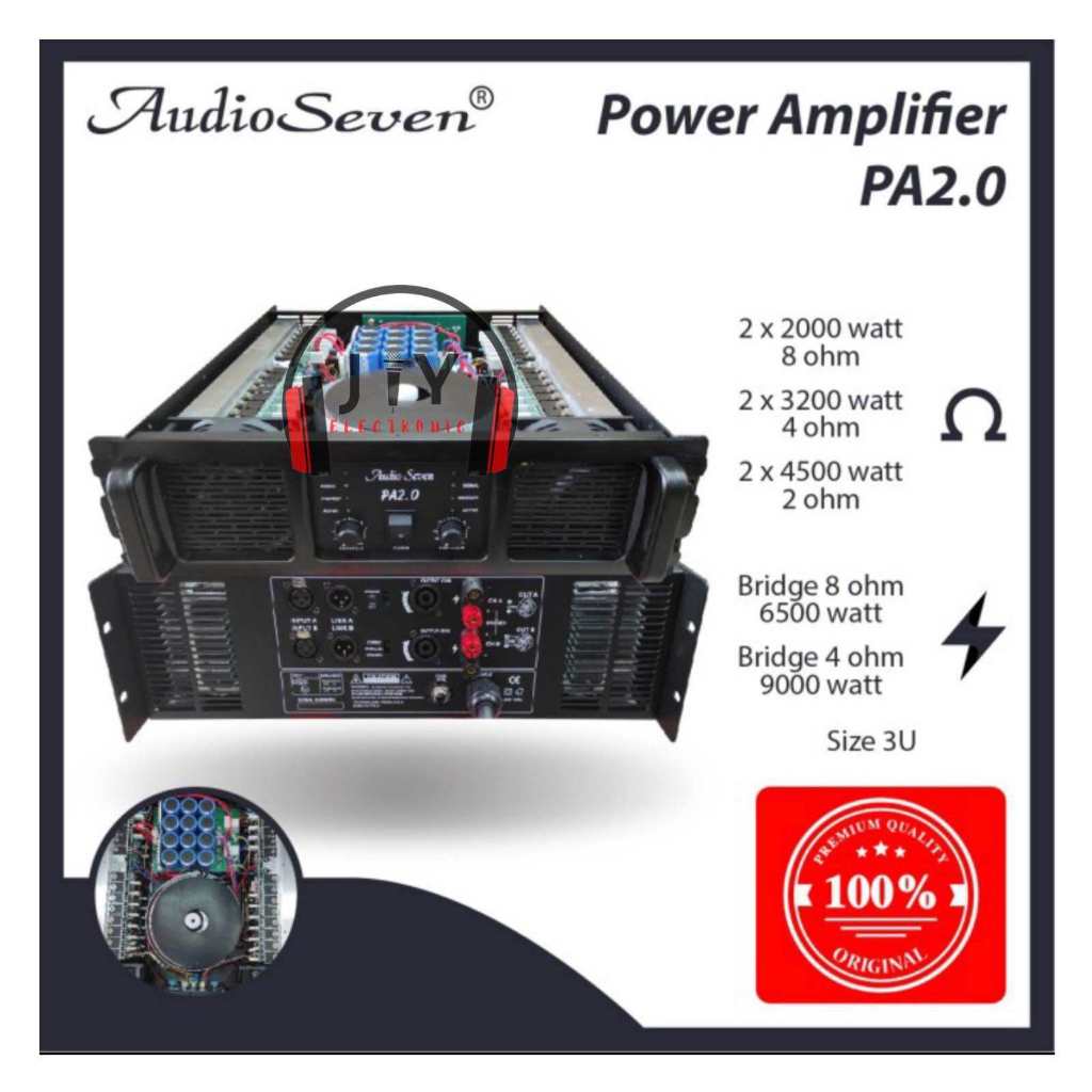 Audio Seven PA20 Power Amplifier PA 20