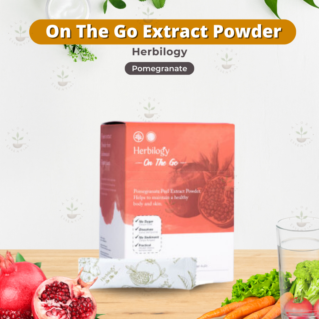 

Herbilogy On The Go Pomegranate Peel Extract Powder 20 Sachets