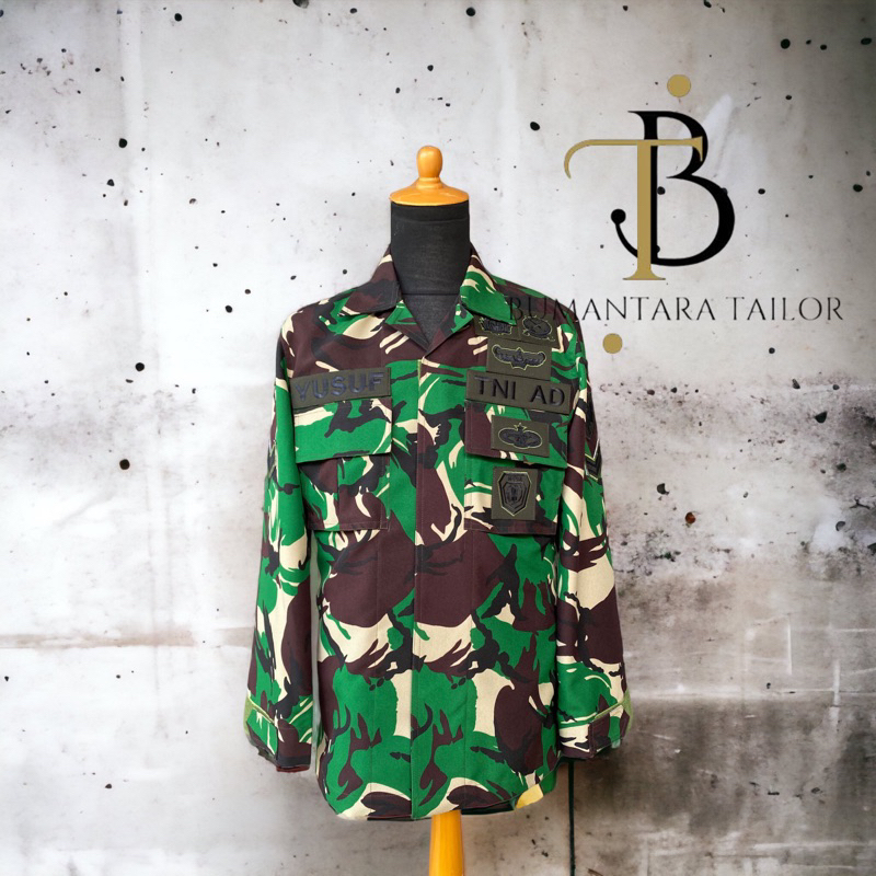 Pakaian Dinas Lapangan TNI AD / PDL VELBED WOOL SRITEX KWALITAS TAILOR