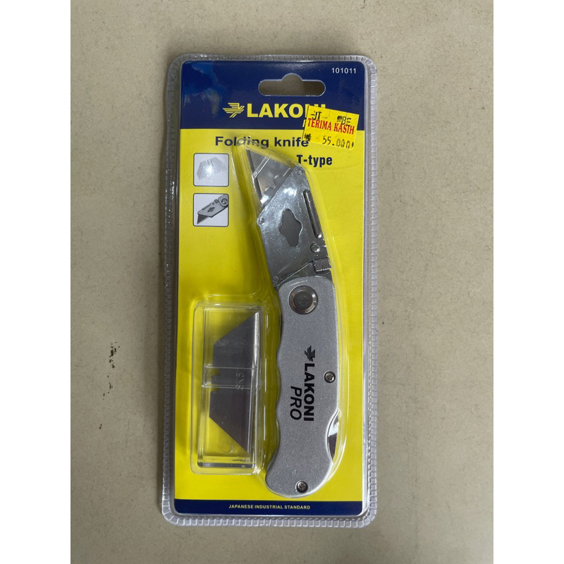 

PISAU CUTTER GYPSUM LAKONI PRO 101011 / PISAU CUTTER LIPAT / FOLDING KNIFE LAKONI PRO 101011/PISAU AKRILIC
