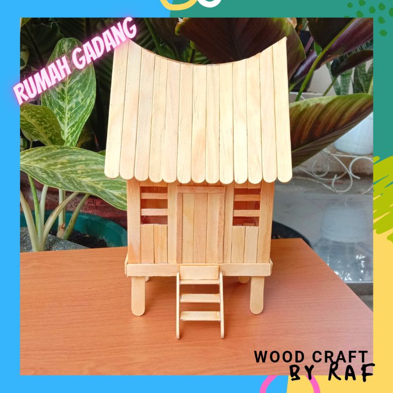 rumah gadang ~ kerajinan stik es krim