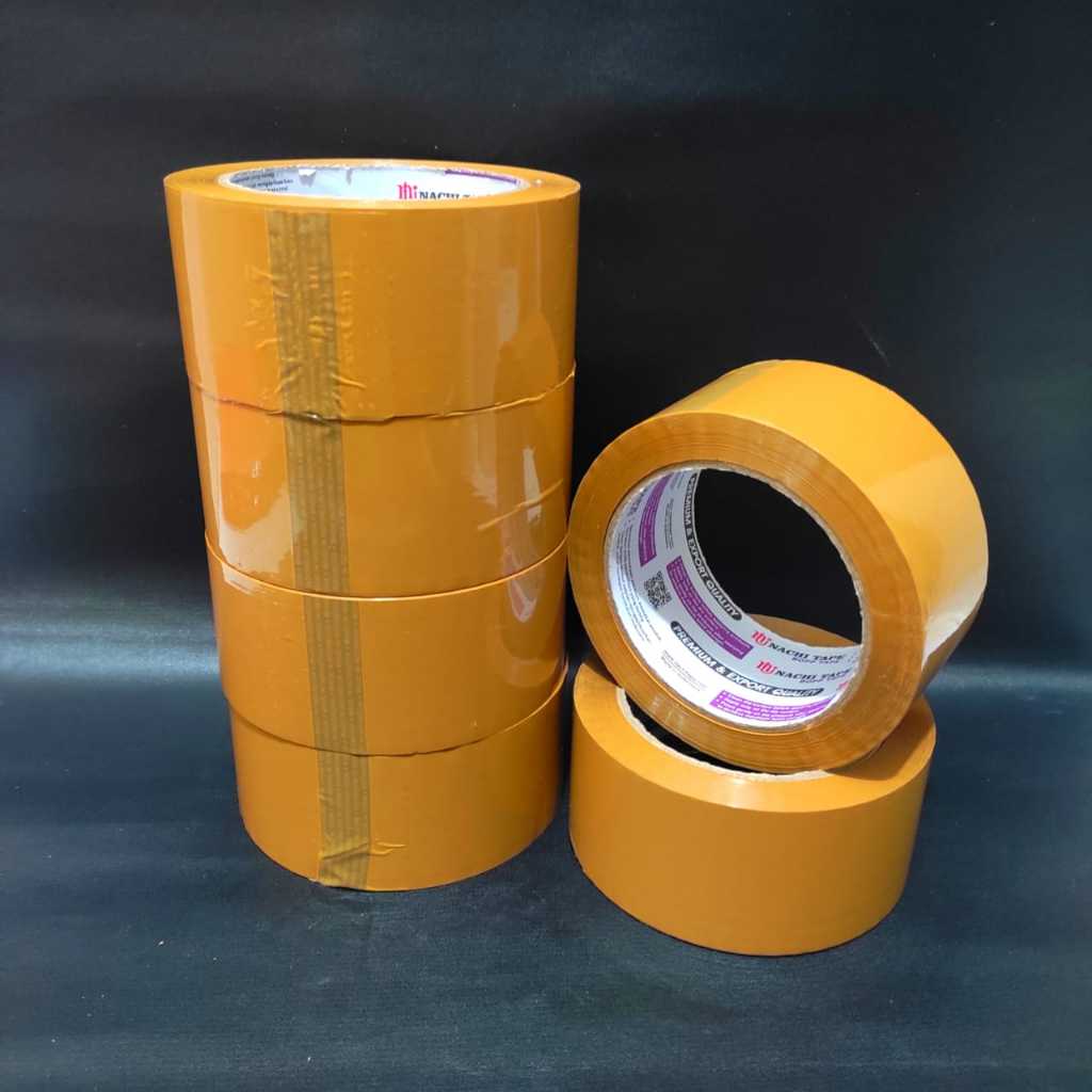 

LAKBAN, OPP, ISOLASI, LAGBAN 2 INCI NACHI COKLAT