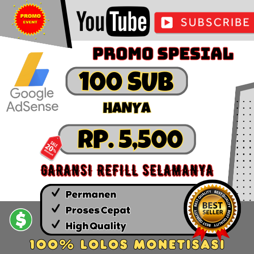 Subscribers Youtube Permanen - 100% garansi LIFETIME