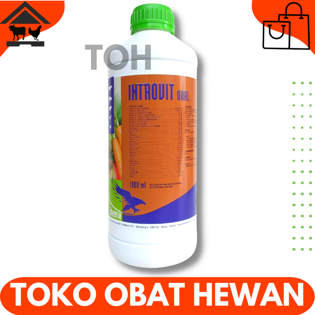 INTROVIT ORAL 1 Liter Multivitamin & Asam Amino Mempercepat Pertumbuhan dan Meningkatkan Produksi He