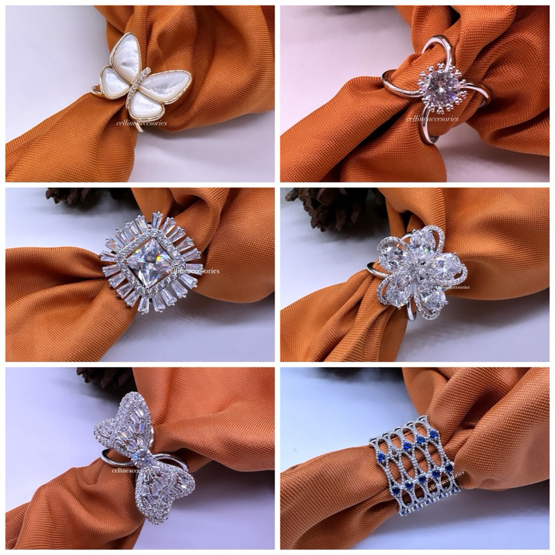 Ring hijab/ring hijab premium/ring jilbab zircon/selong jilbab premium/bross jilbab