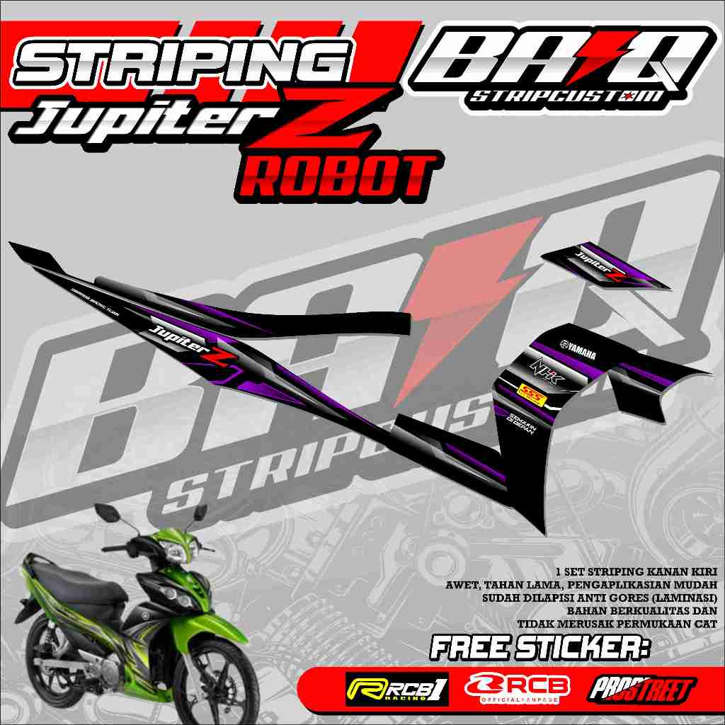 STICKER STRIPING JUPITER Z ROBOT - STRIPING JUPITER Z ROBOT PREMIUM GRAFIK 03