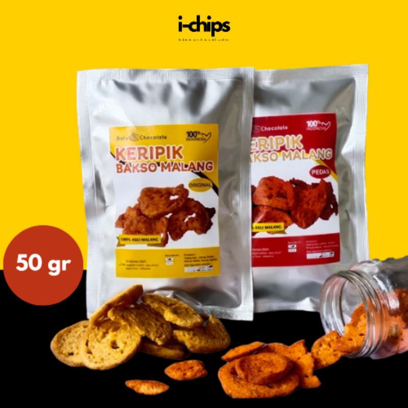 

Keripik Bakso Asli Malang 50 gr ~ Bakso Goreng Asli Malang ~ Snack ~ Camilan ~ Oleh-oleh ~ IChips