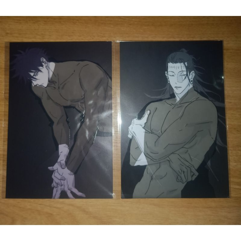 [SALE] GET 2  READY STOCK JJK Megumi magic thermal postcard and Toji magic thermal postcardby @/1111