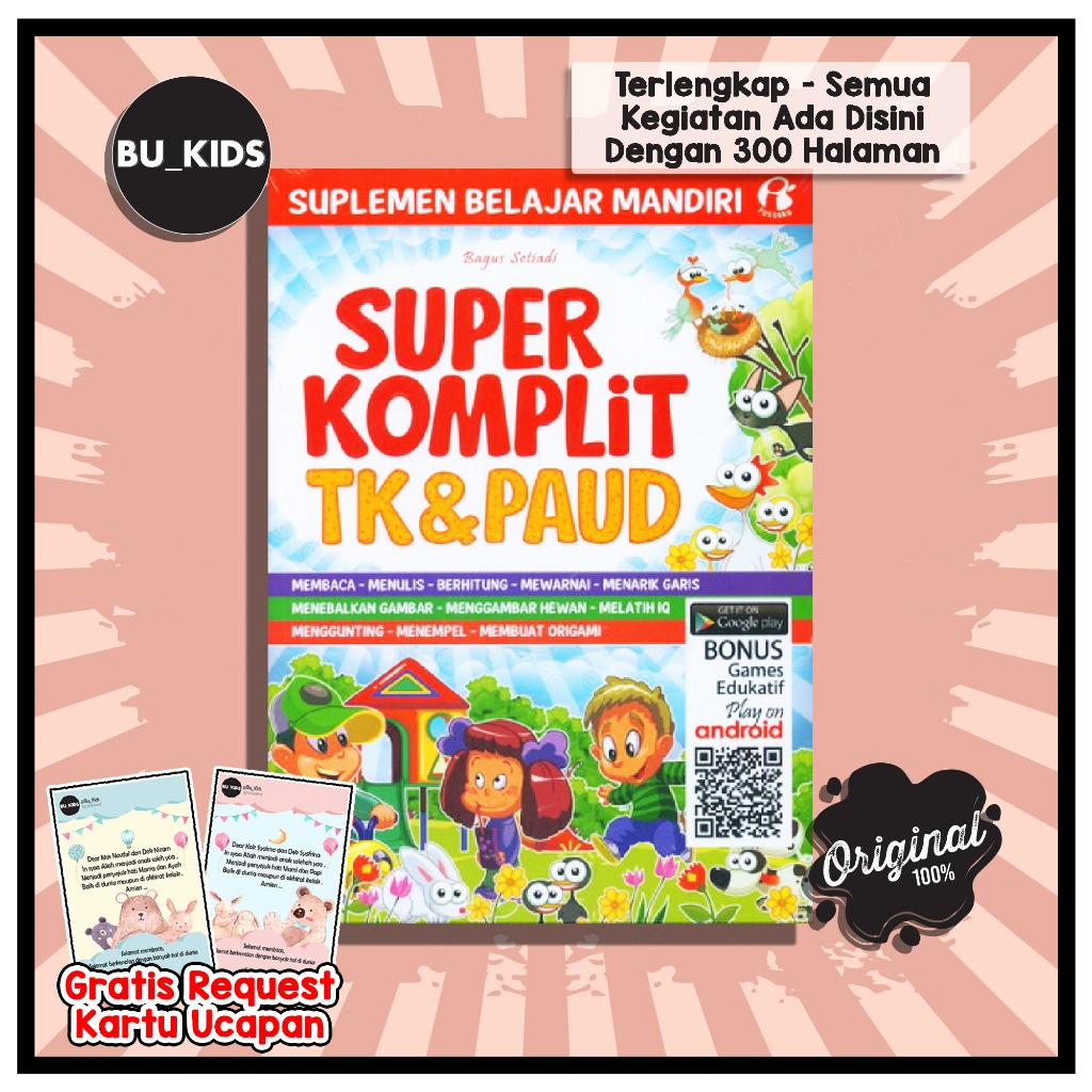 Buku Paket Anak Tk Paud Super Komplit