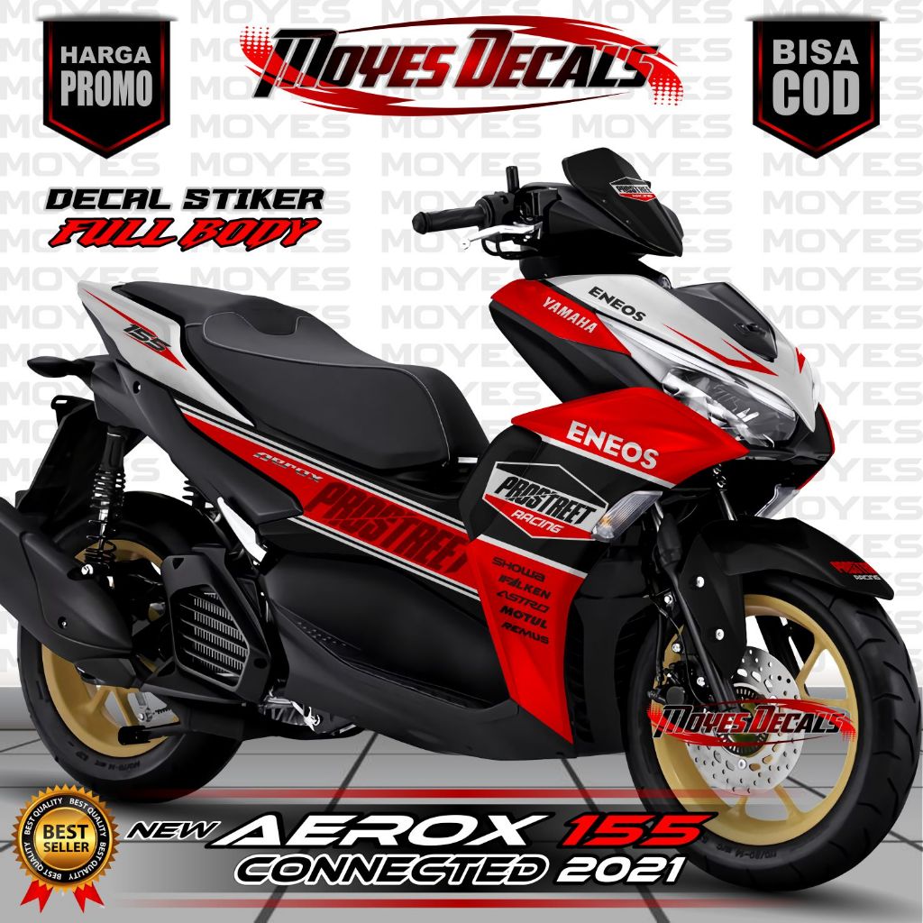 TERBARU Decal Stiker Fullbody Aerox New 155 Design Motiv Prostreet