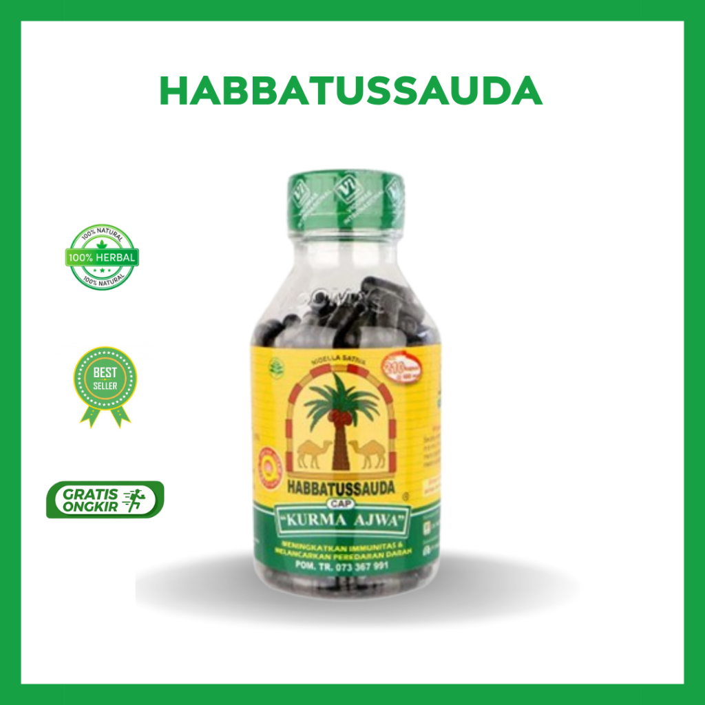 Habbatussauda Kurma Ajwa - Kapsul Habbatussauda Asli