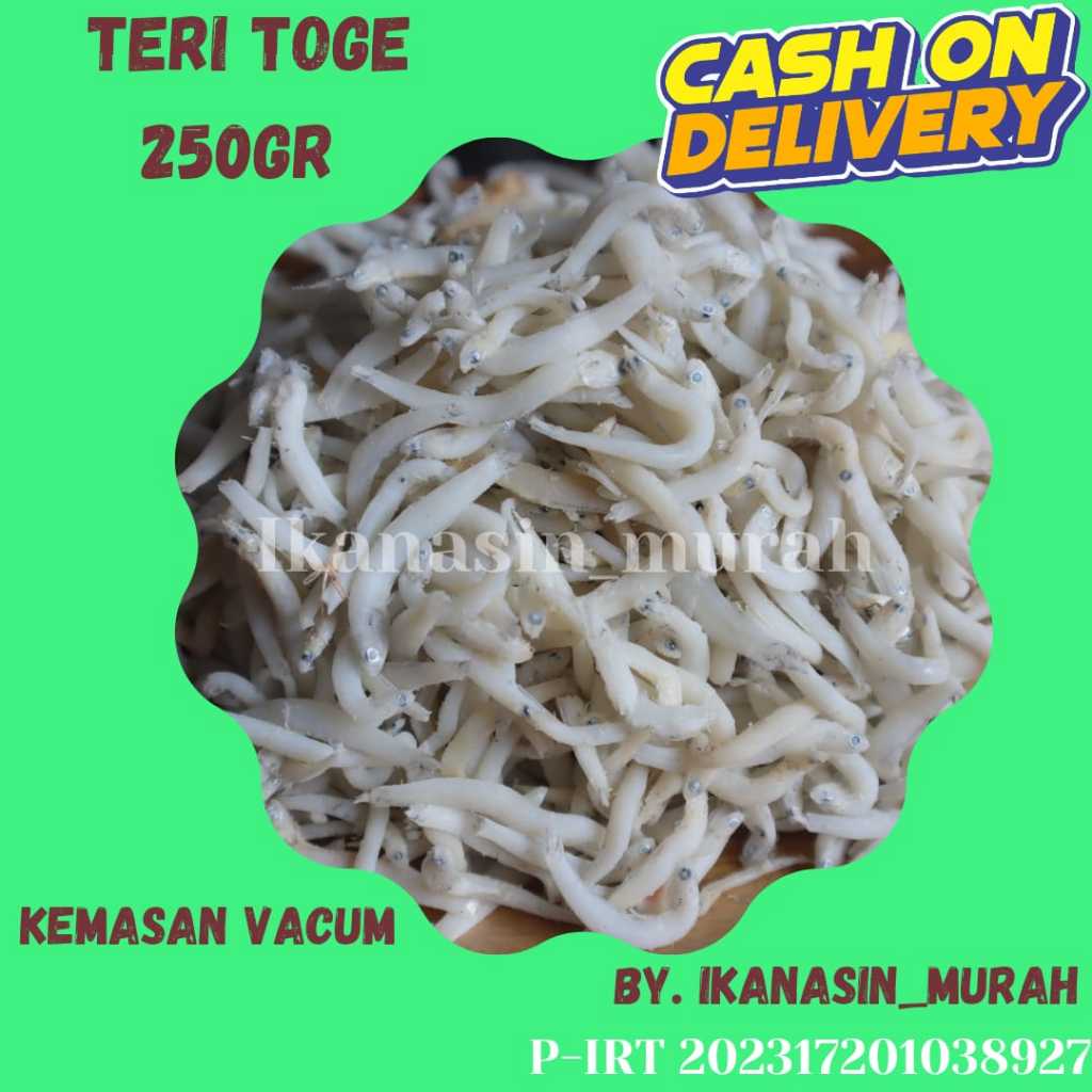 

IKAN ASIN TERINASI / TERI MEDAN TOGE 250GR / IKAN ASIN MURAH BISA COD