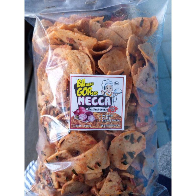 

Keripik basreng pedas daunjeruk bagormecca 500gr READY STOCK