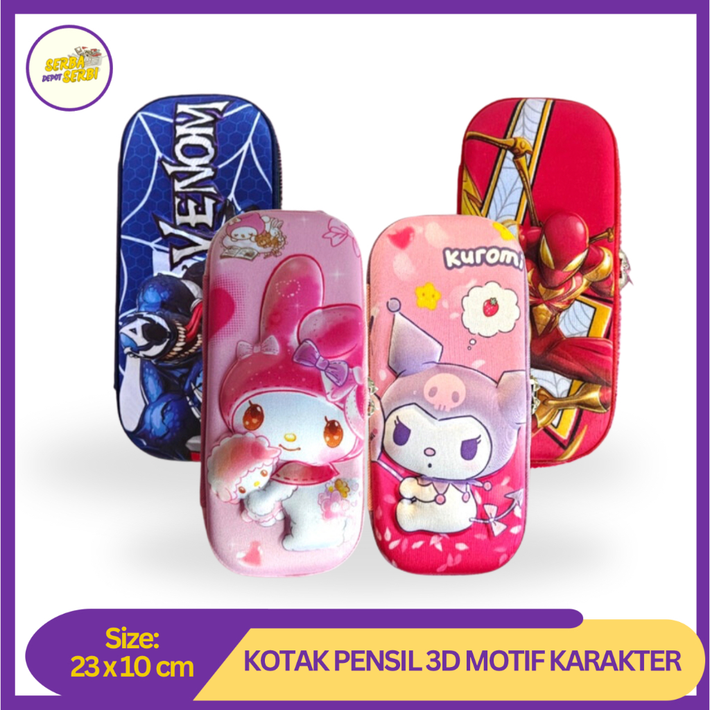 

Kotak Pensil Motif Kartun Disney Superhero Waterproof Alat Tulis DSS