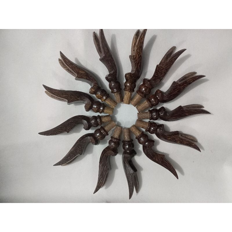 (COD) Pion/Cagak Motif Kujang Bahan Ruyung Kawung