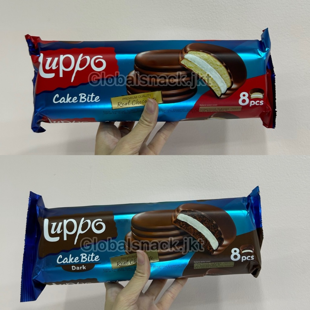 

[BIG 184G] LUPPO CAKE PIE BITE ORIGINAL / DARK CHOCOLATE