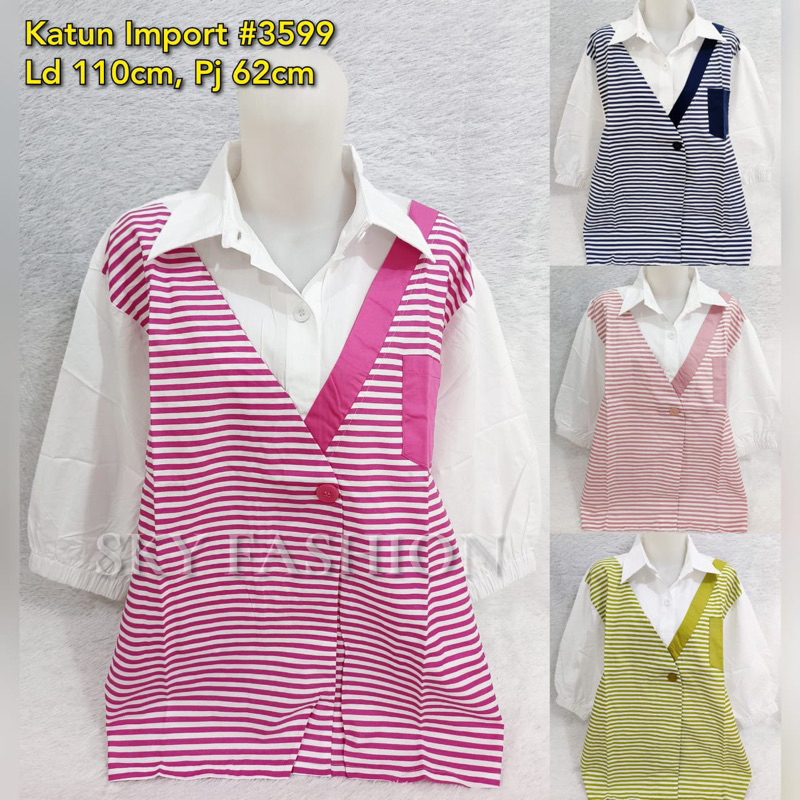 KEMEJA KATUN BORDIR BANGKOK/ ATASAN KATUN KATUN BANGKOK IMPORT
