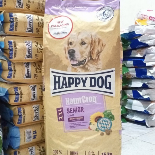 Happy Dog Naturcroq Senior 15kg - Makanan Anjing - Dog Food Happy Dog Senior