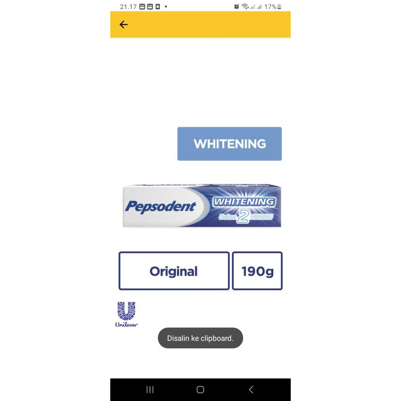 pepsodent whitening