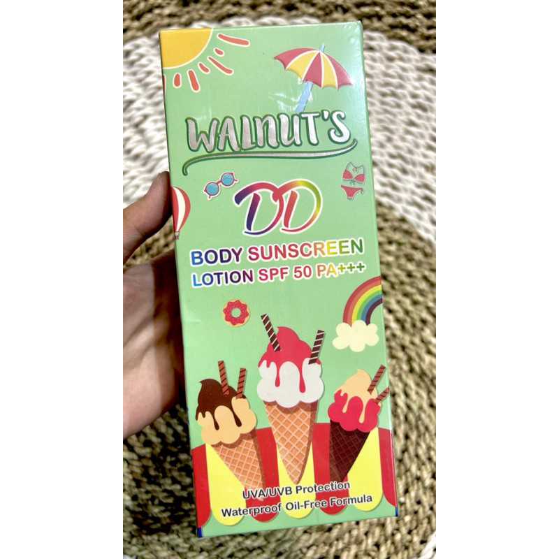 WALNUT'S DD CREAM BODY SUNSCREEN LOTION SPF 50 +++ORIGINAL THAILAND