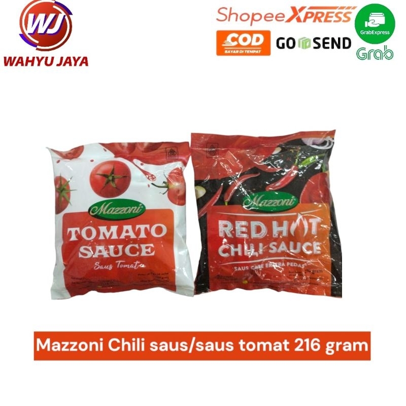 

mazzoni chilli saus/saus tomat 216 gram