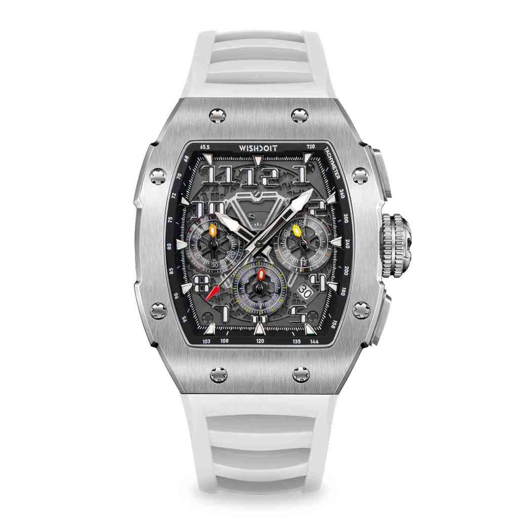 WISHDOIT - The Chrono Gt silvery watch / Homage Richard Mille