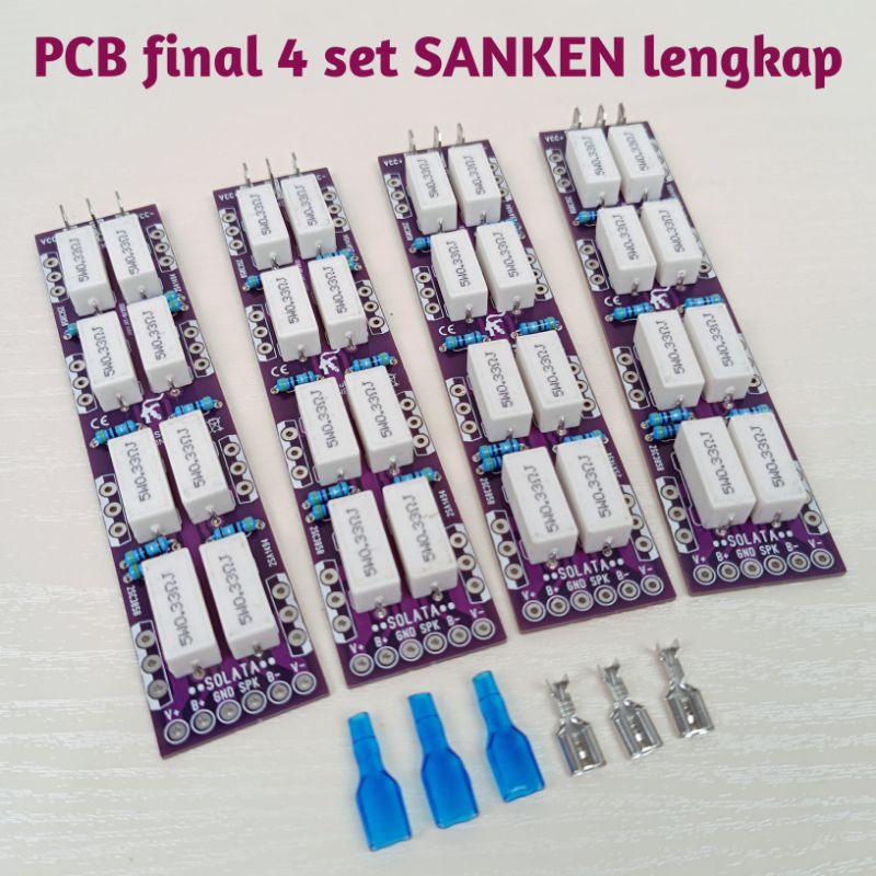 PCB TRANSISTOR FINAL 4 SET SANKEN LENGKAP