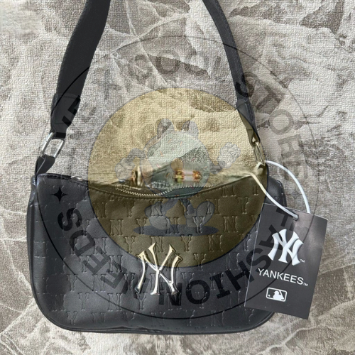 Tas Mlb Hobo Monogram NY Leather - Black