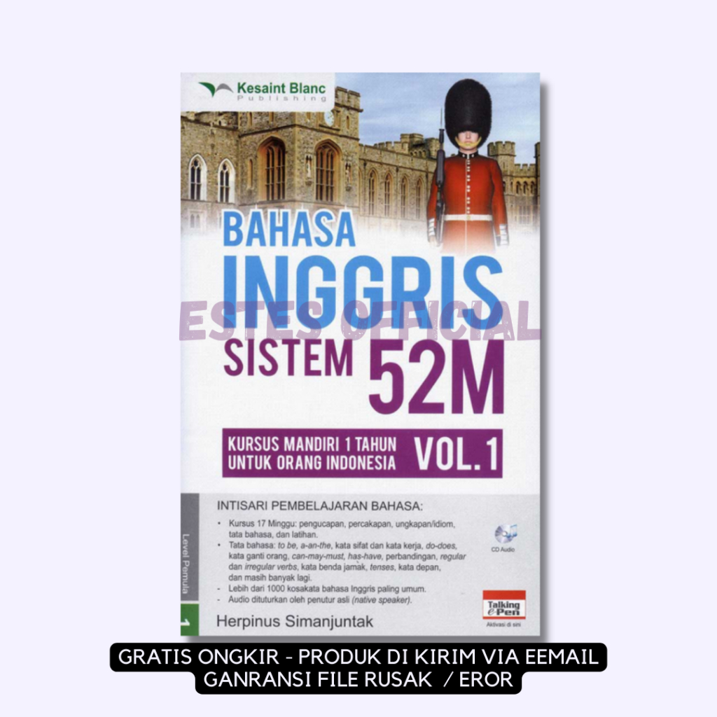 

[ ID1153A ] Bahasa Inggris Sistem 52M Volume 1